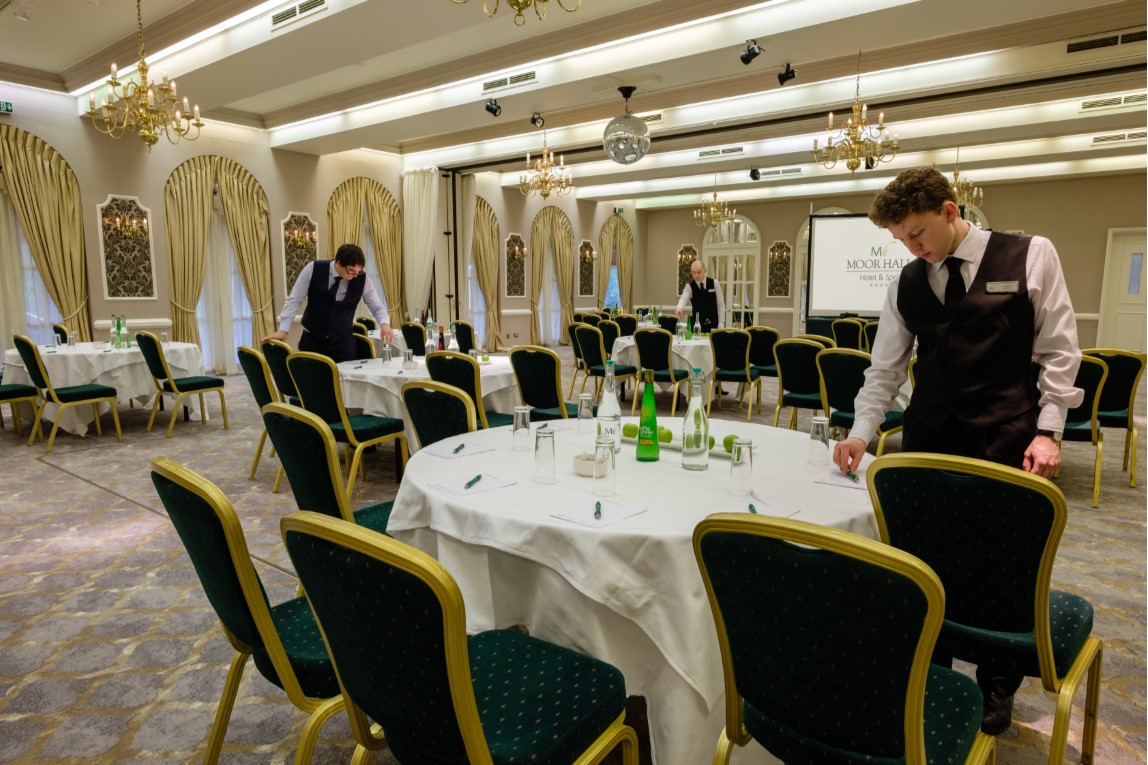 The Charter Suite prepared for a celebration