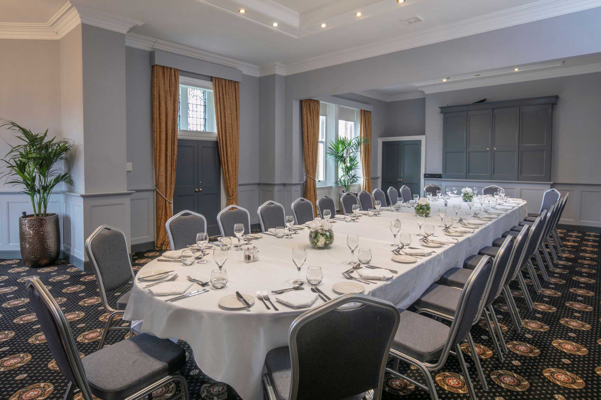 Private dining table in the Bracebridge Room
